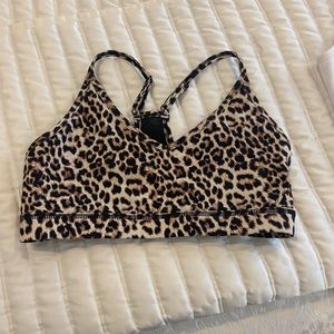 Leopard sports bra